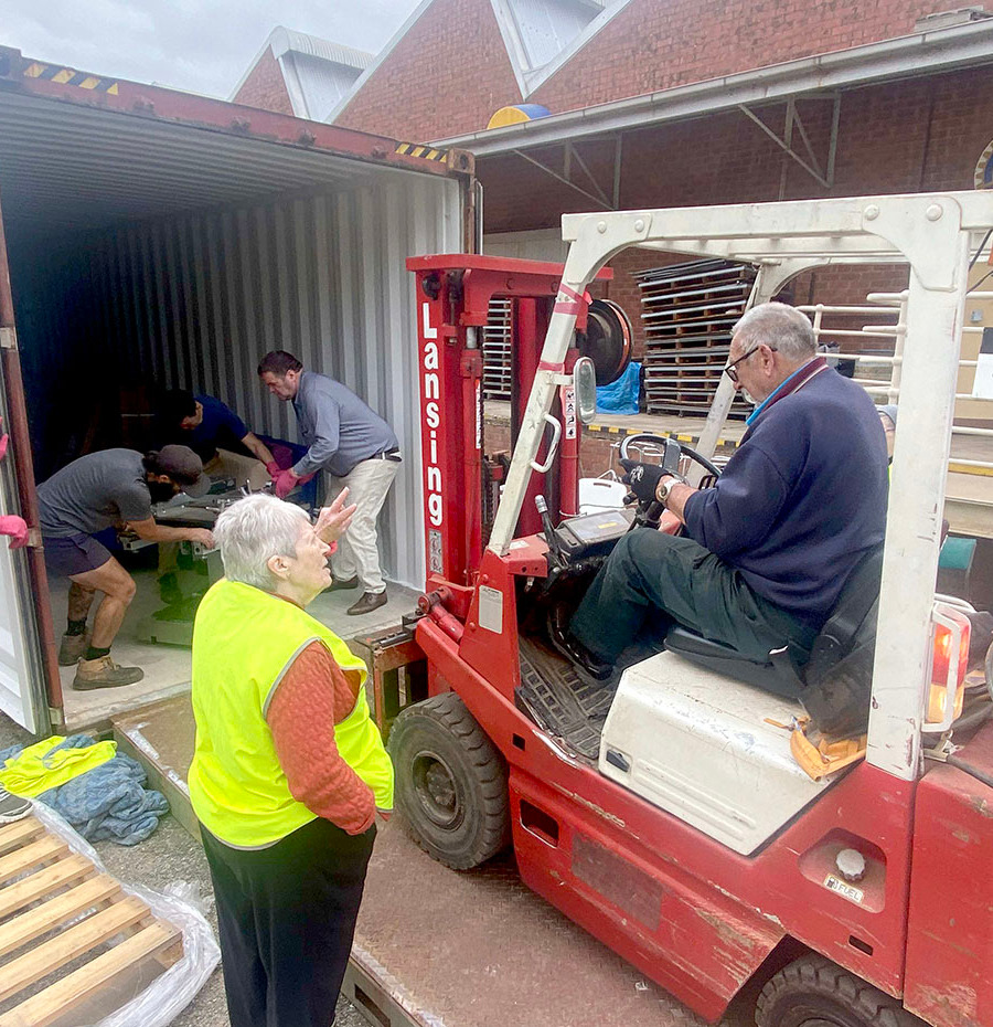 Fred on Forklift